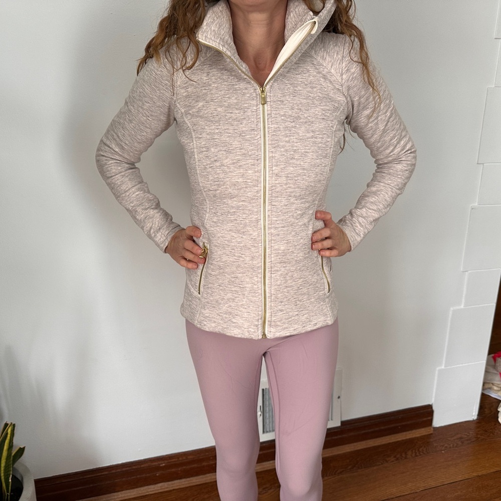 Lululemon Beige Zip-Up Jacket